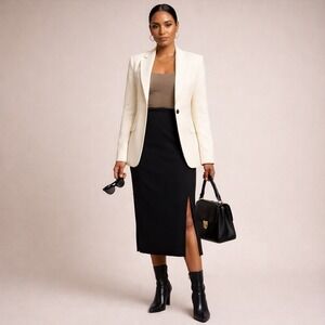 🔥🔥🔥NWT The Drop Veronique slit skirt